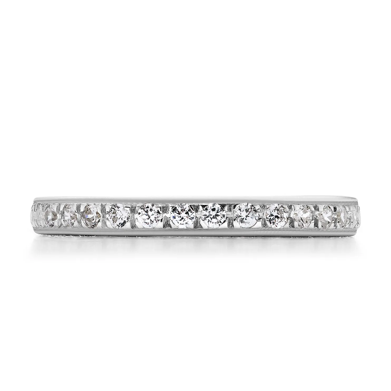 18k Exquisite 2.5mm Eternity Band Ring