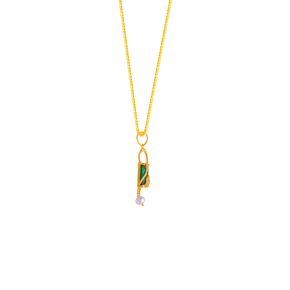 22k Square Gold Pendant From Goldlites Collection For You