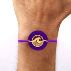22k Wave Rising Majestic Gold Rakhi