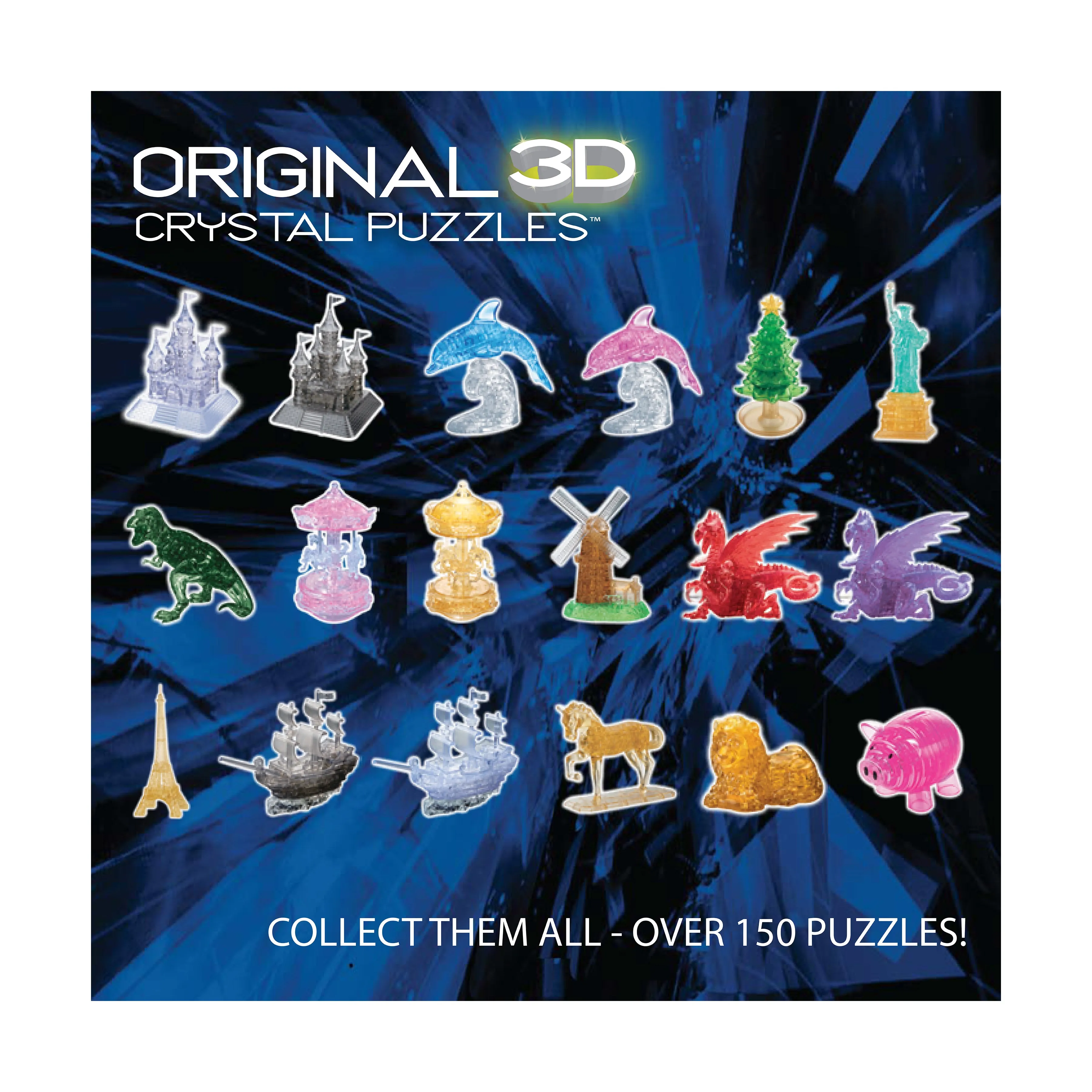 3D Crystal Puzzle - Grand Castle (Clear): 125 Pcs