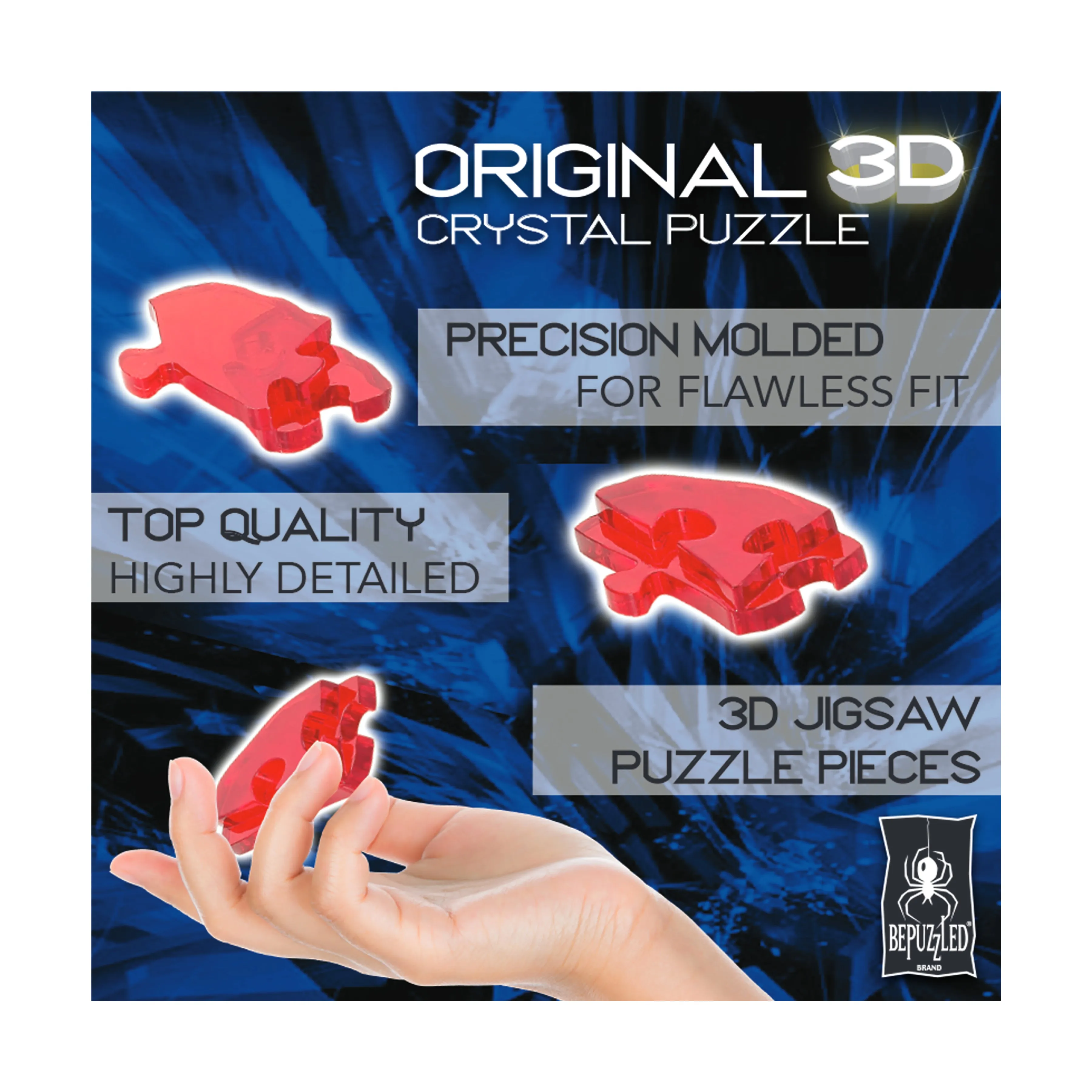 3D Crystal Puzzle - Grand Castle (Clear): 125 Pcs