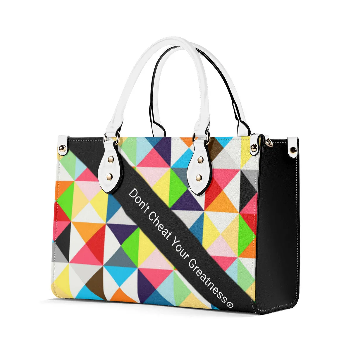 45dgr DCYG White Logo & Green,Orange,Yellow & Multiple Sizes Upgraded Luxury Women PU Leather Handbag