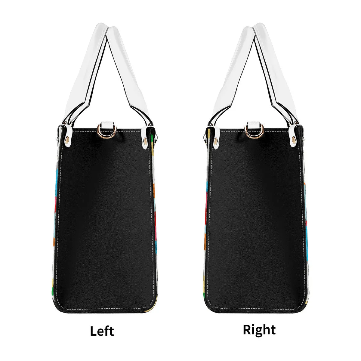 45dgr DCYG White Logo & Green,Orange,Yellow & Multiple Sizes Upgraded Luxury Women PU Leather Handbag