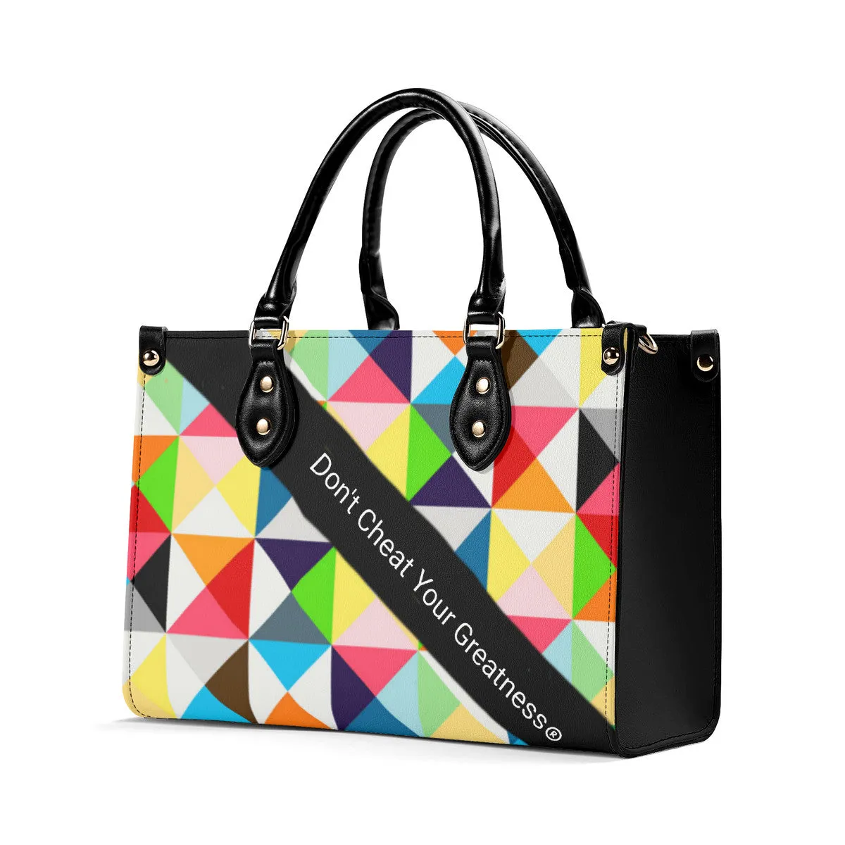 45dgr DCYG White Logo & Green,Orange,Yellow & Multiple Sizes Upgraded Luxury Women PU Leather Handbag
