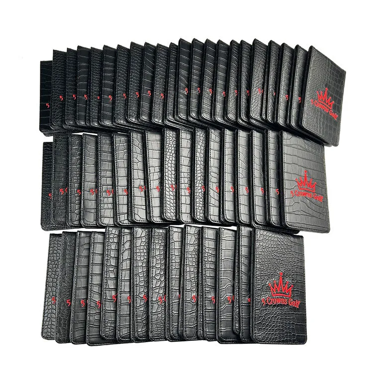 50 x Custom Golf Yardage Book Covers / Scorecard Holders