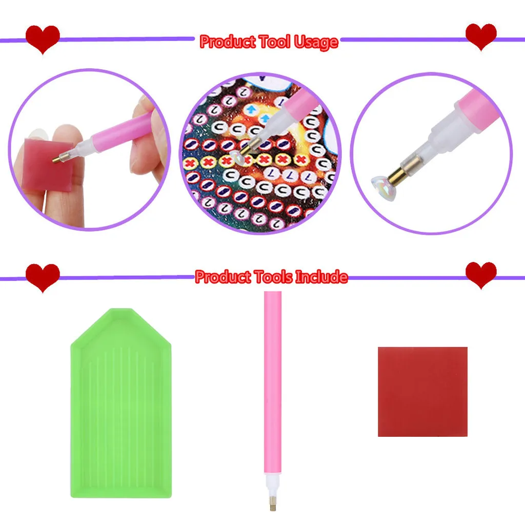 5D DIY  Special-Shaped Diamond- flower 30*40cm