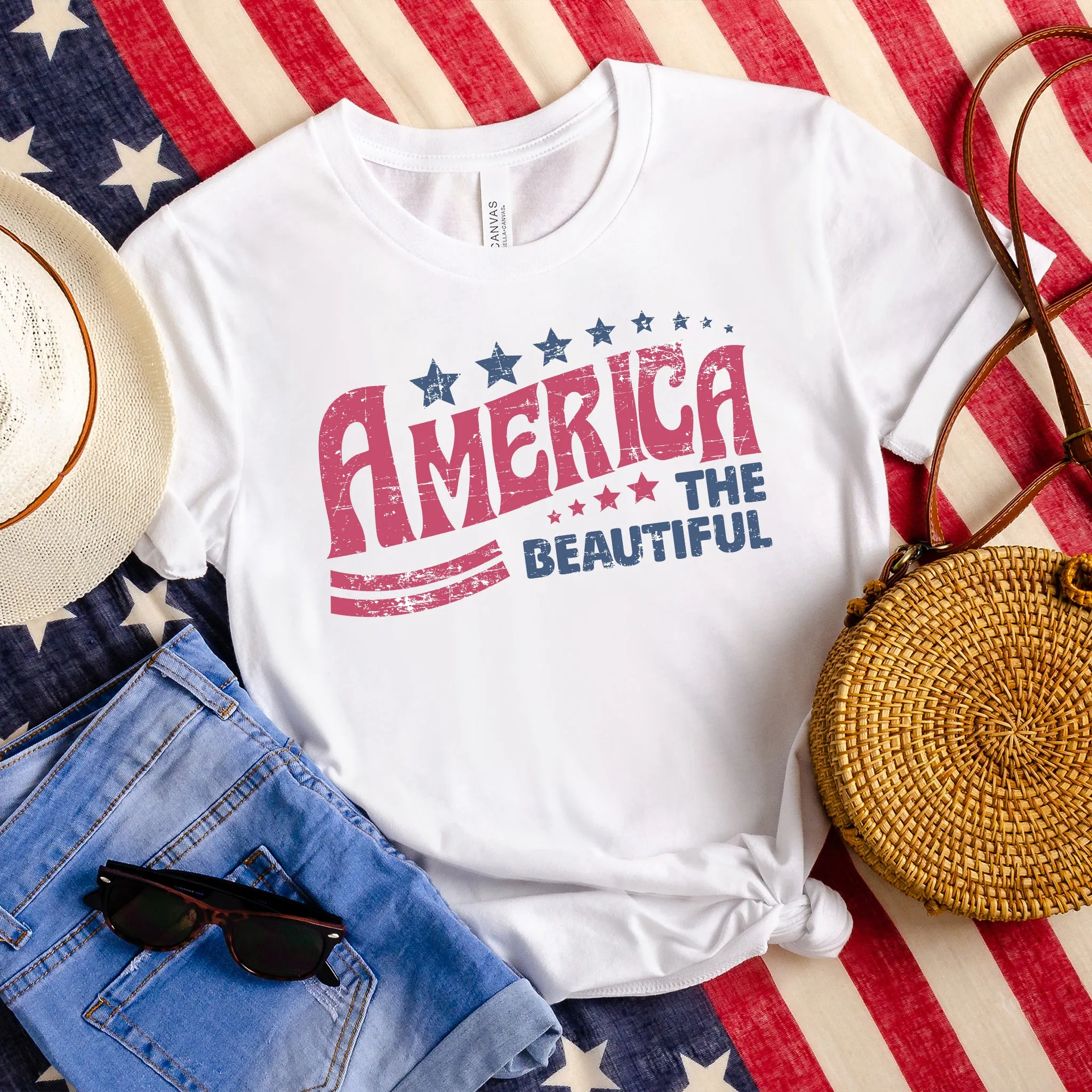 America The Beautiful Graphic Tee