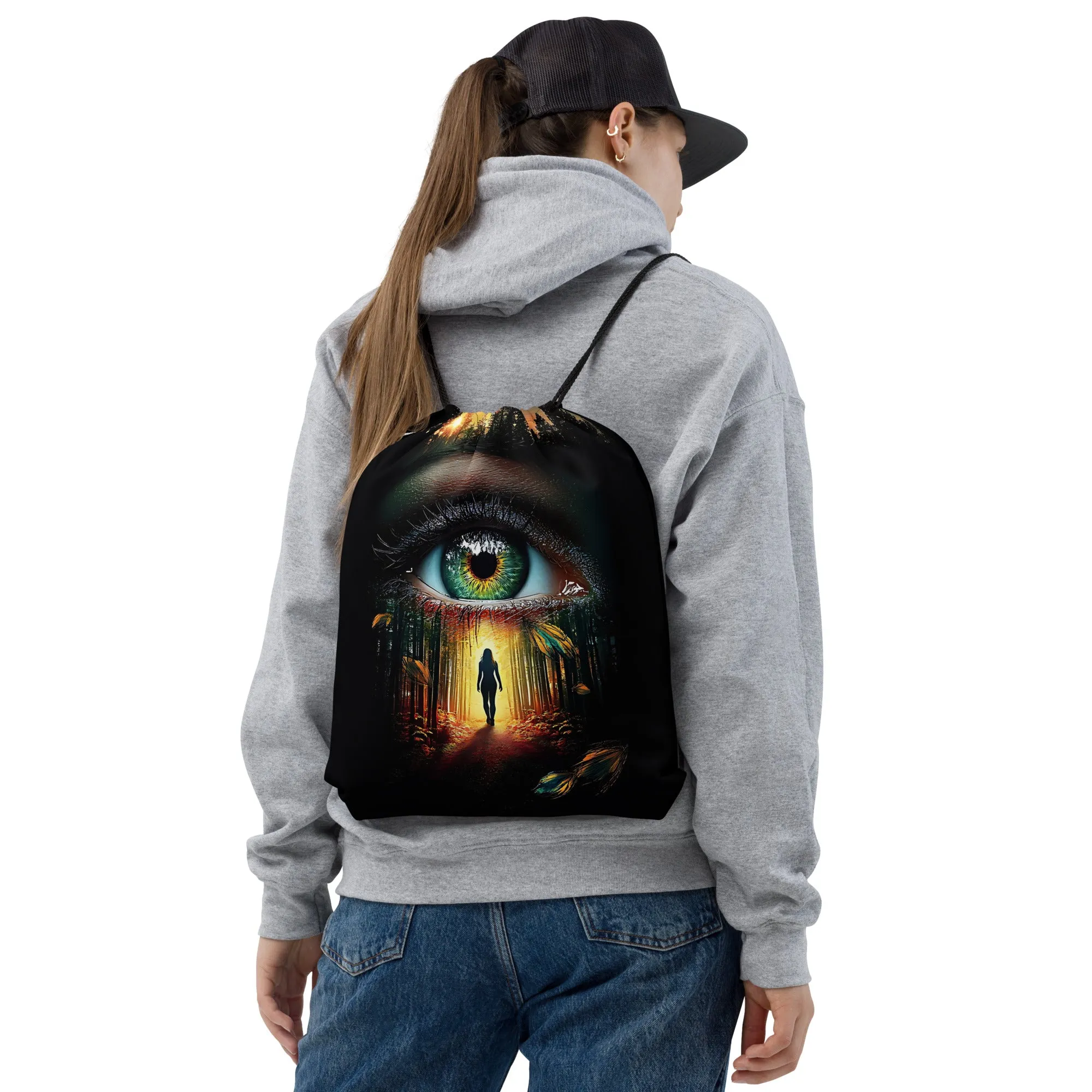 Awakened Inner Journey Drawstring bag