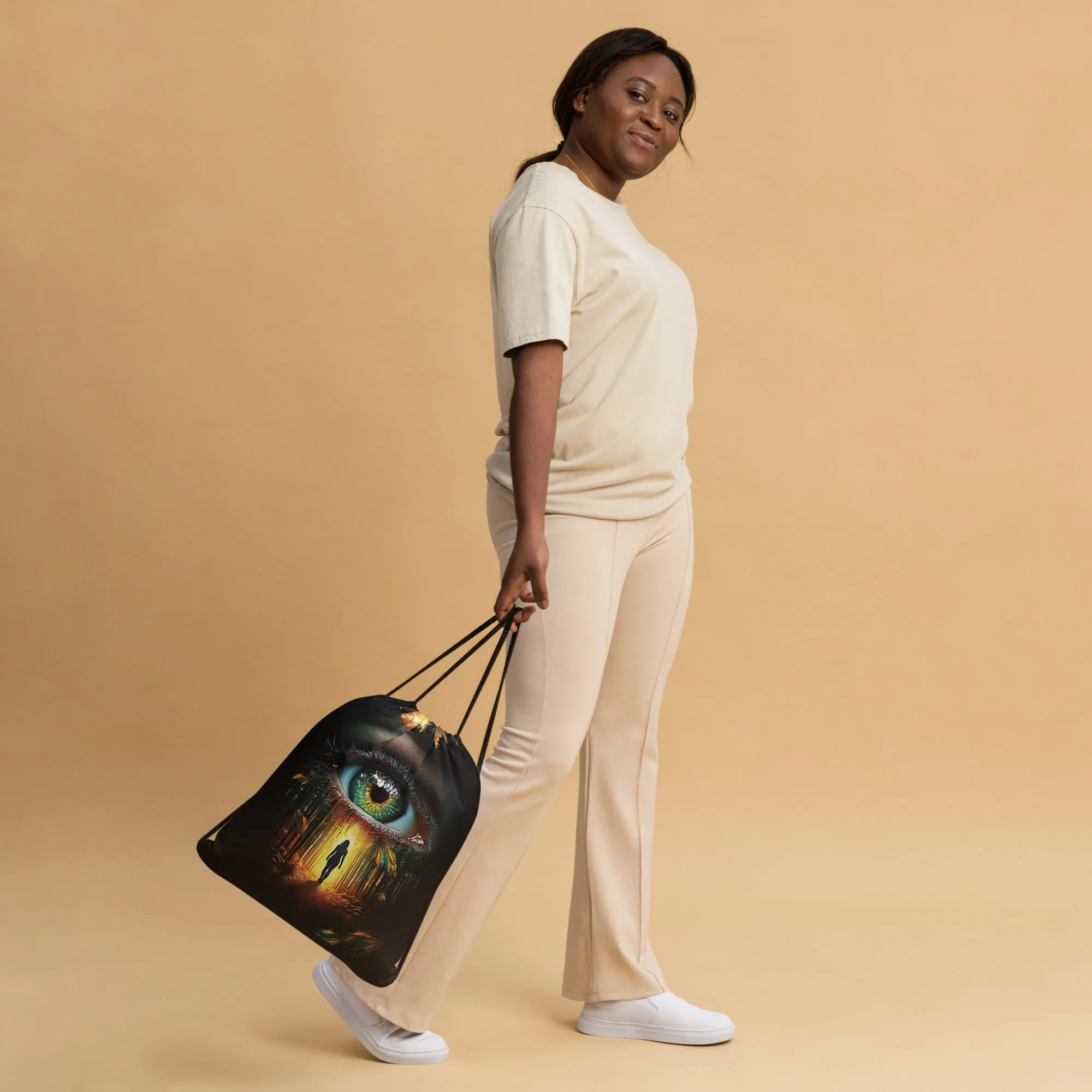 Awakened Inner Journey Drawstring bag