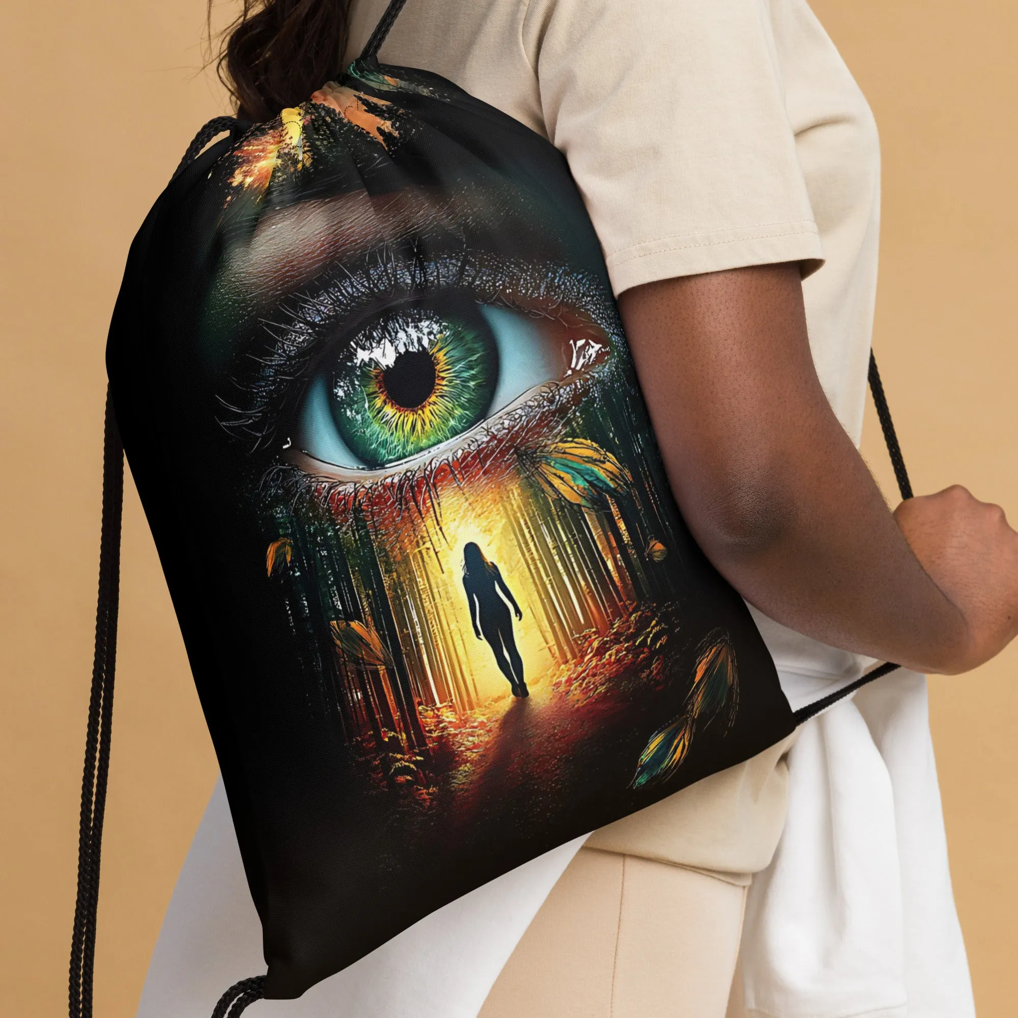 Awakened Inner Journey Drawstring bag