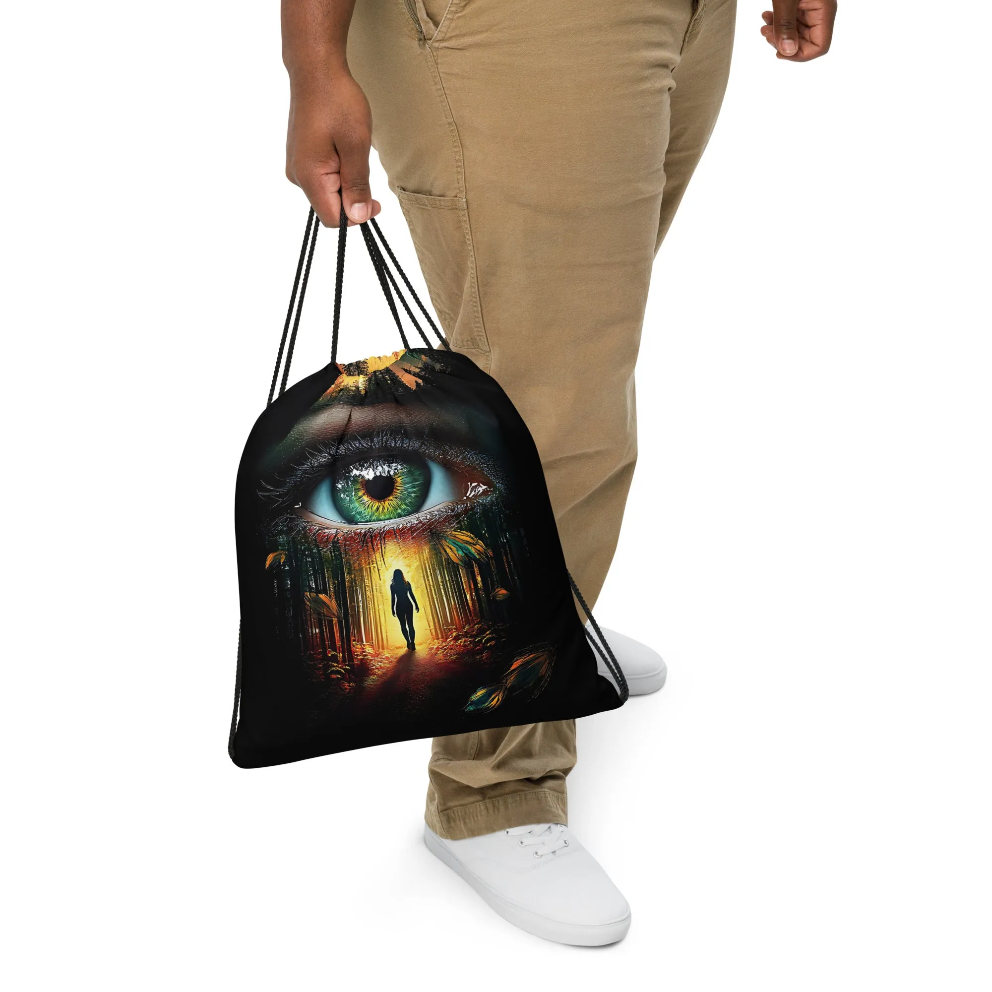 Awakened Inner Journey Drawstring bag