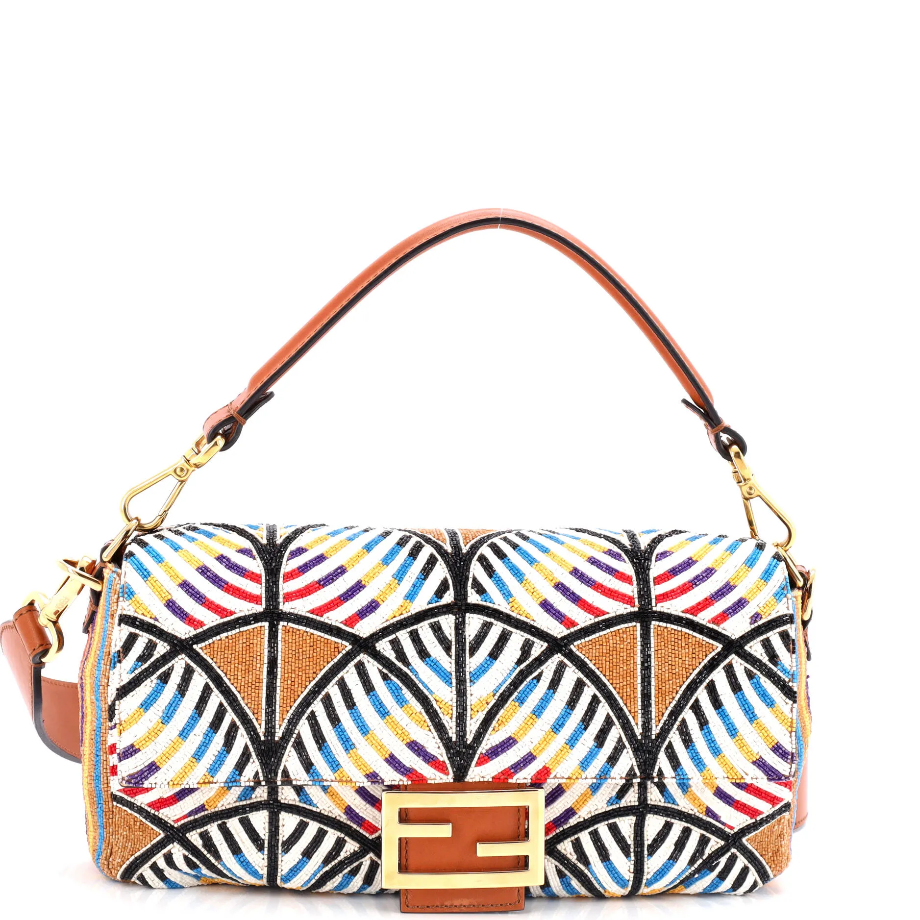 Baguette NM Bag Beaded Fabric Medium