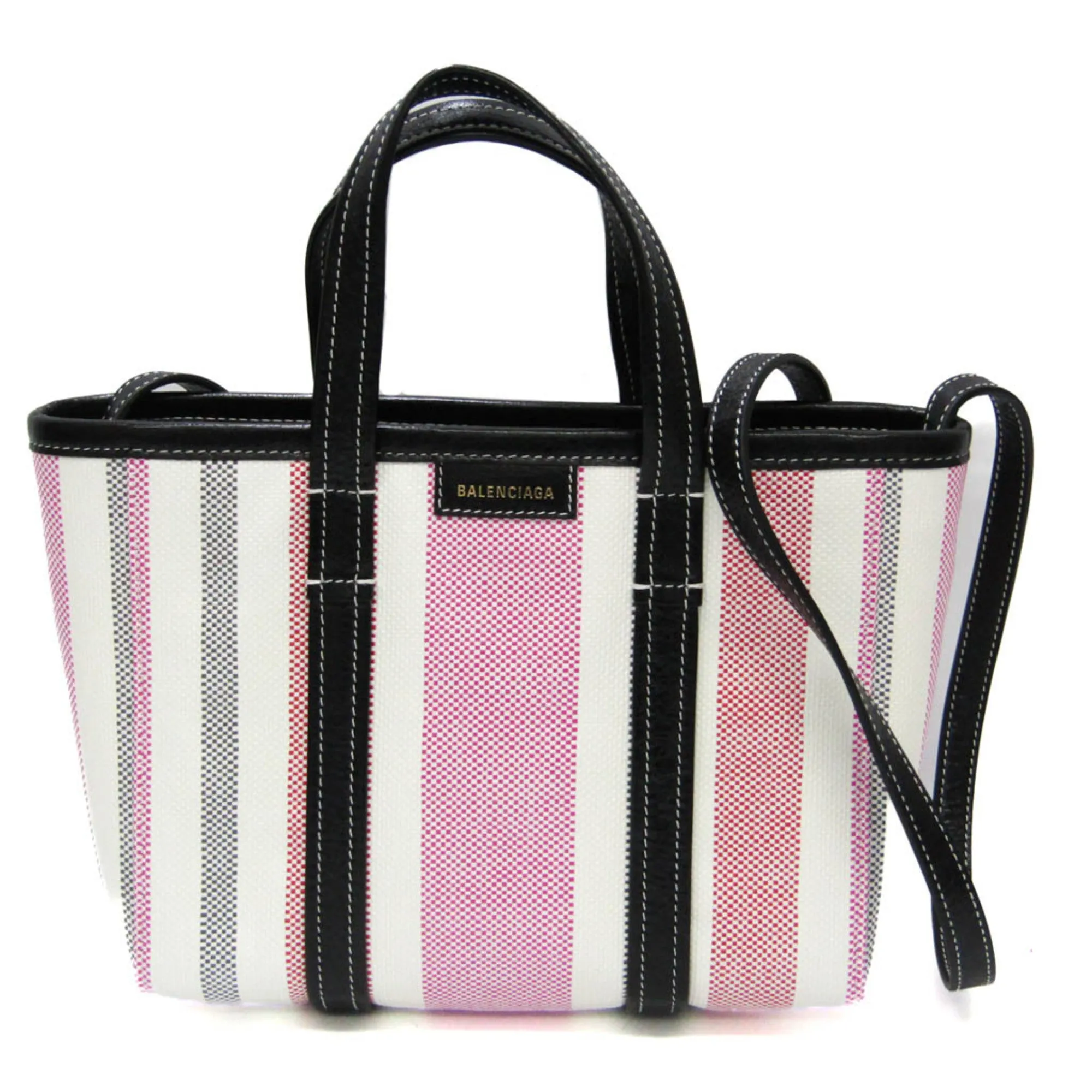 Balenciaga Barbes Multicolour Canvas Bag