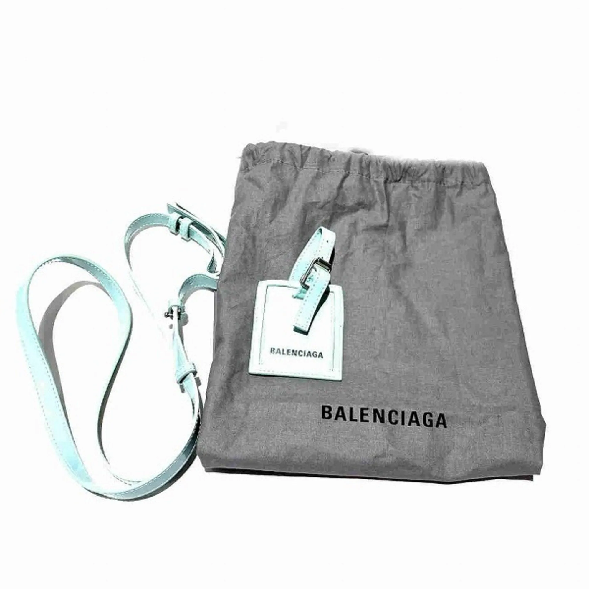Balenciaga Blue Patent Leather Bag