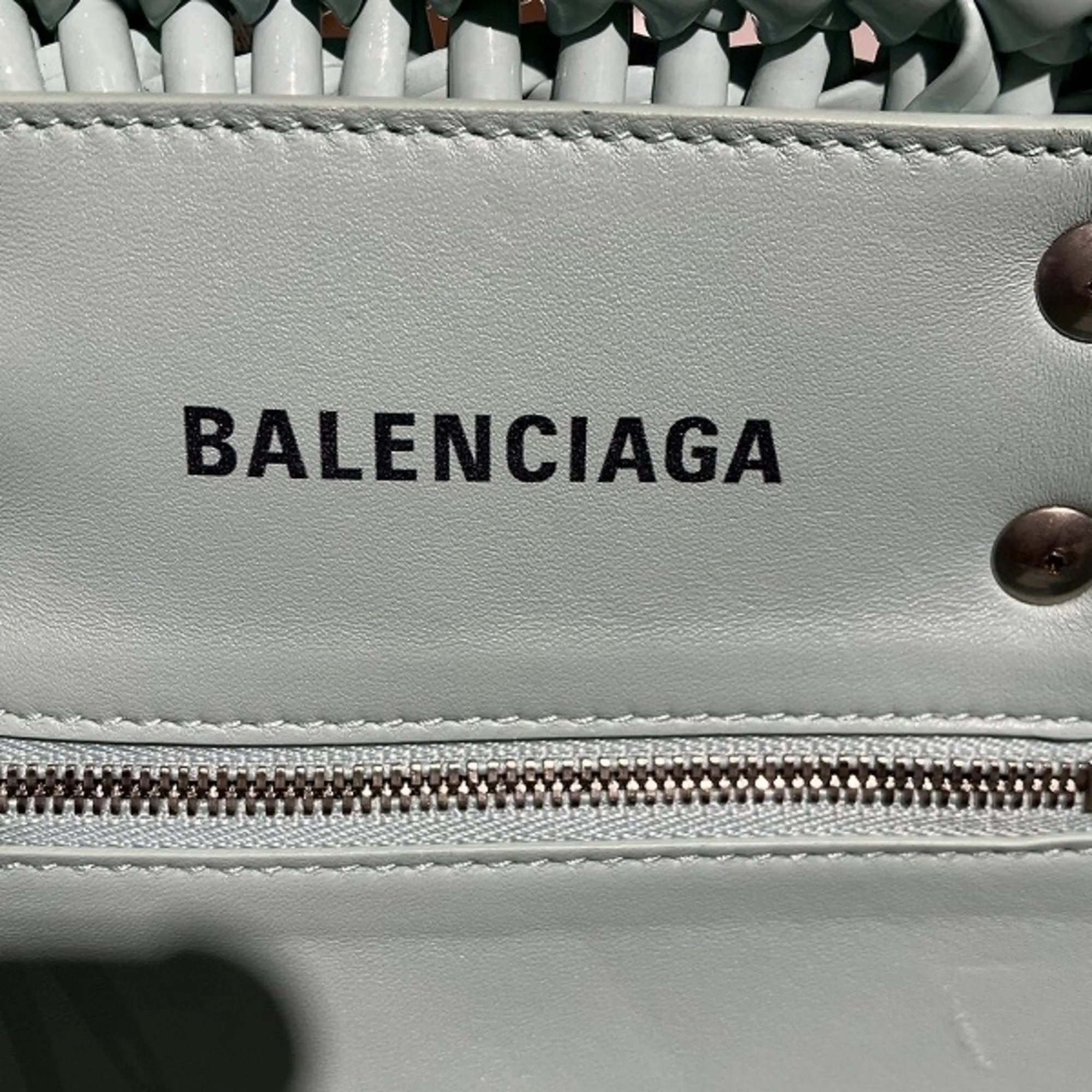 Balenciaga Blue Patent Leather Bag