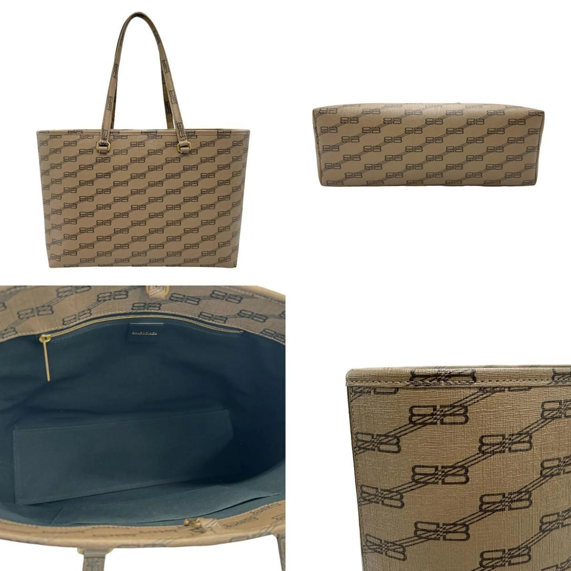 Balenciaga East west Brown Canvas Bag