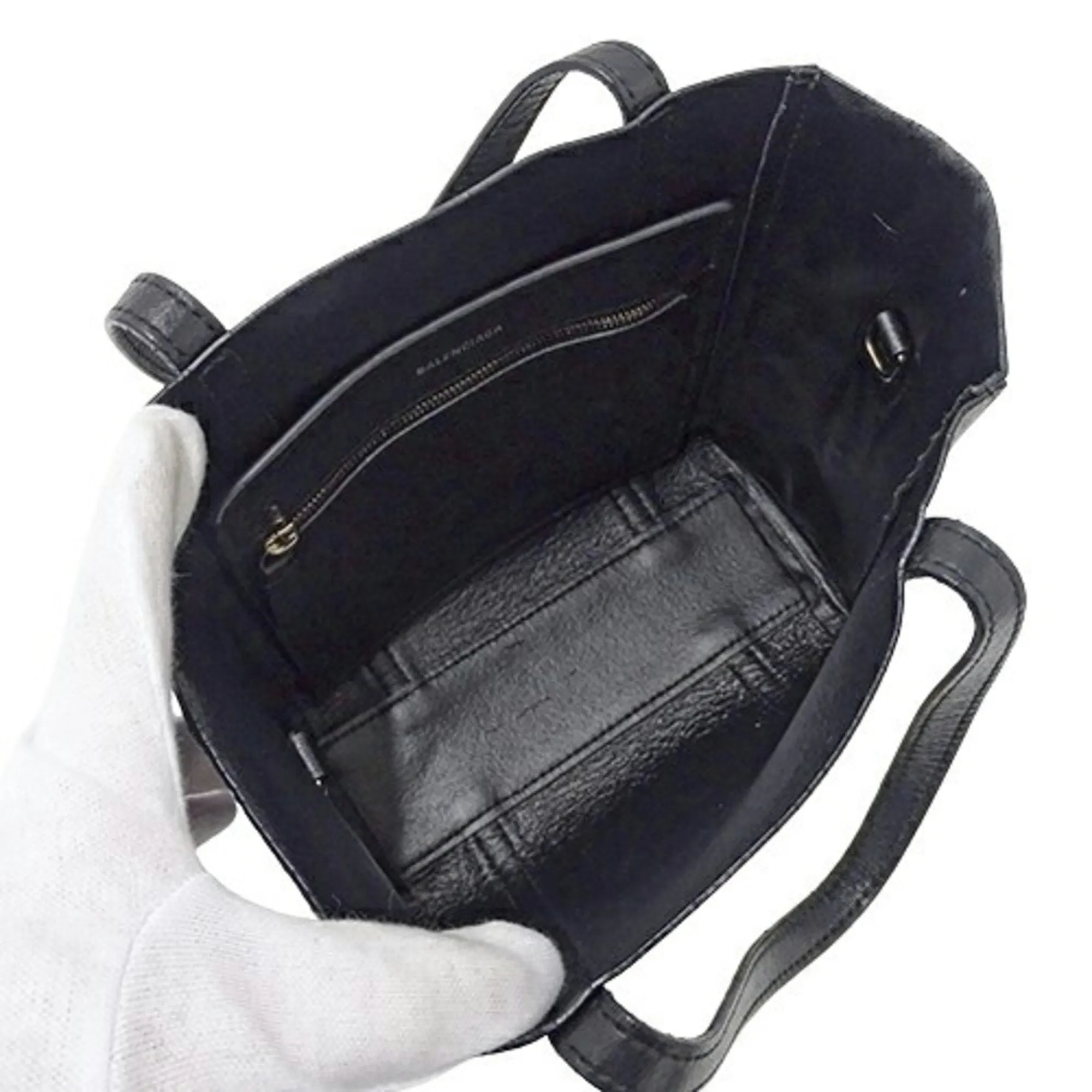 Balenciaga Eveyday Cabas Black Leather Bag
