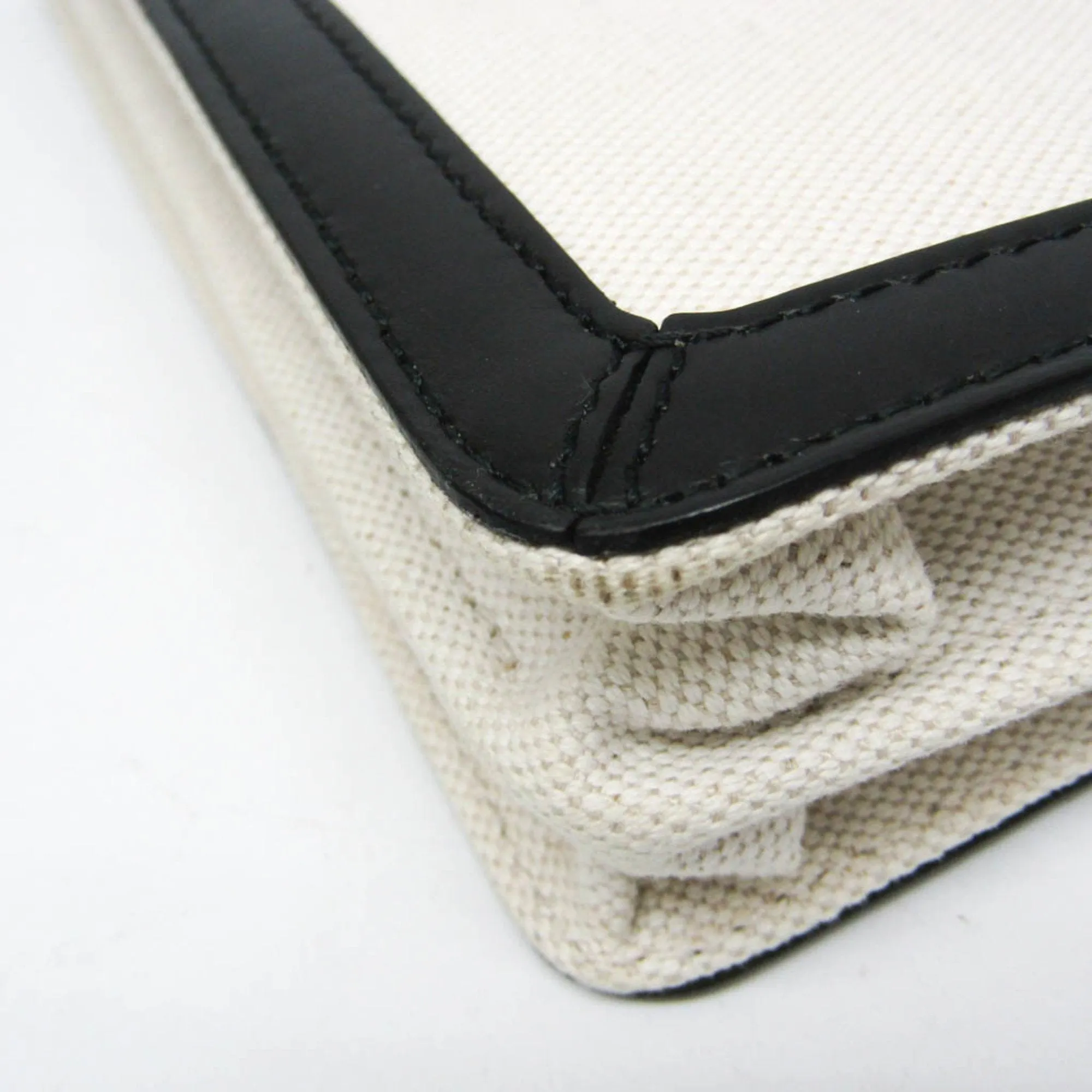 Balenciaga Navy pouch White Canvas Bag
