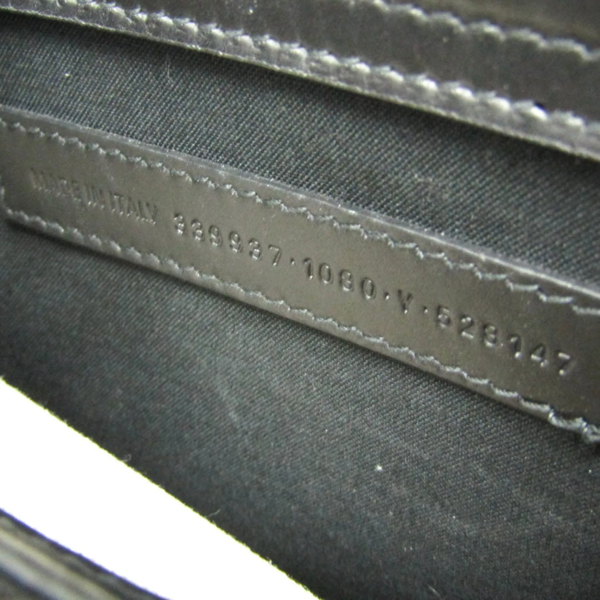Balenciaga Navy pouch White Canvas Bag