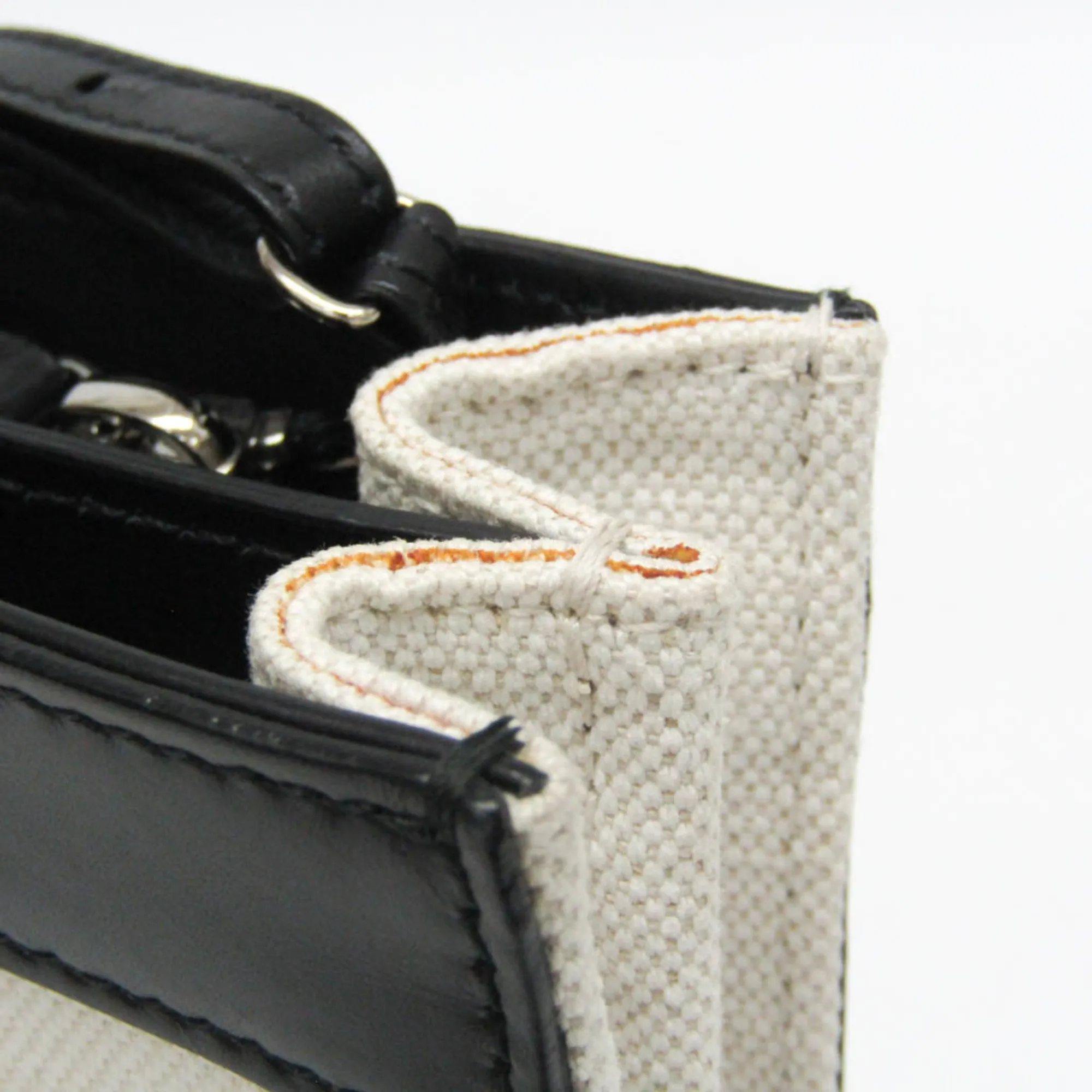 Balenciaga Navy pouch White Canvas Bag
