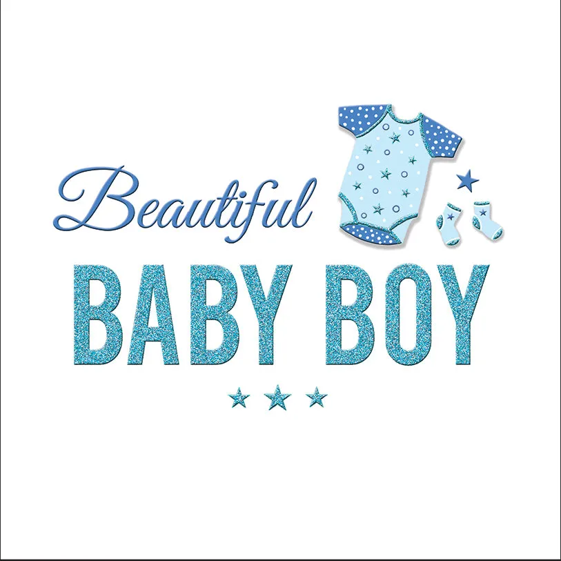 Beautiful Baby Boy Greeting Card