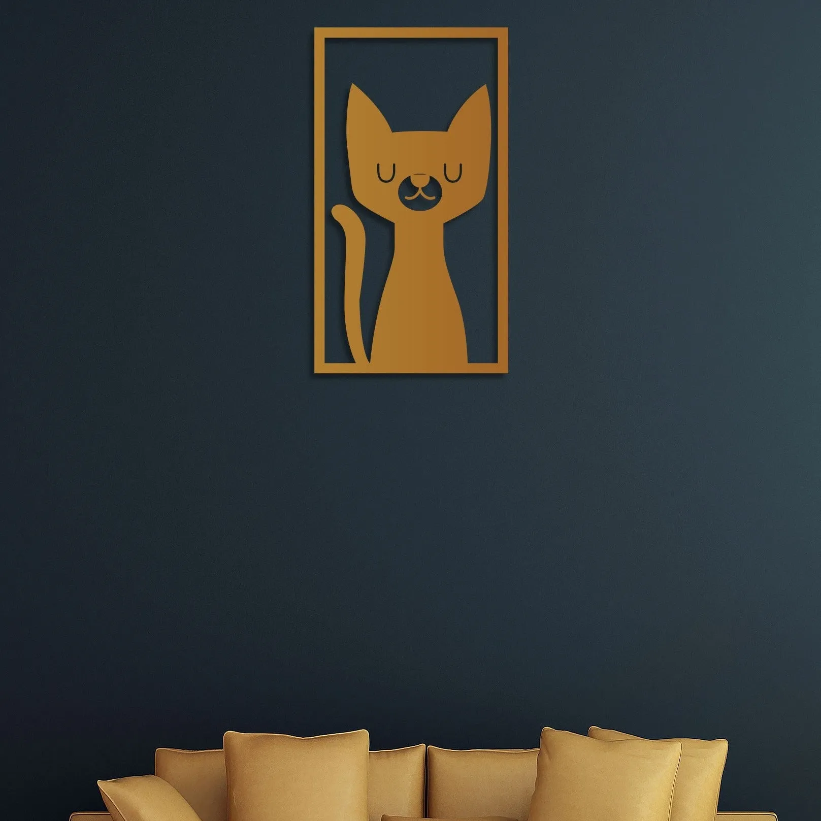 Beautiful Cat Metal Wall Art