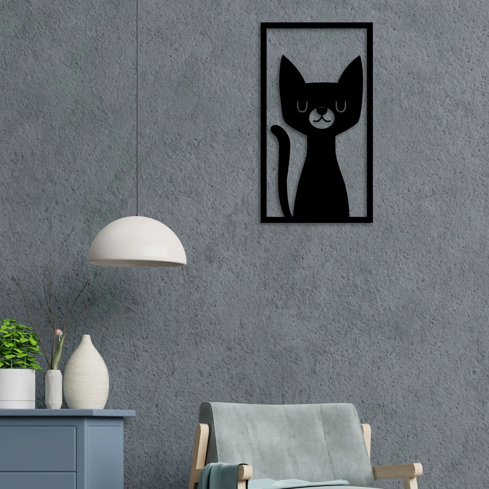 Beautiful Cat Metal Wall Art