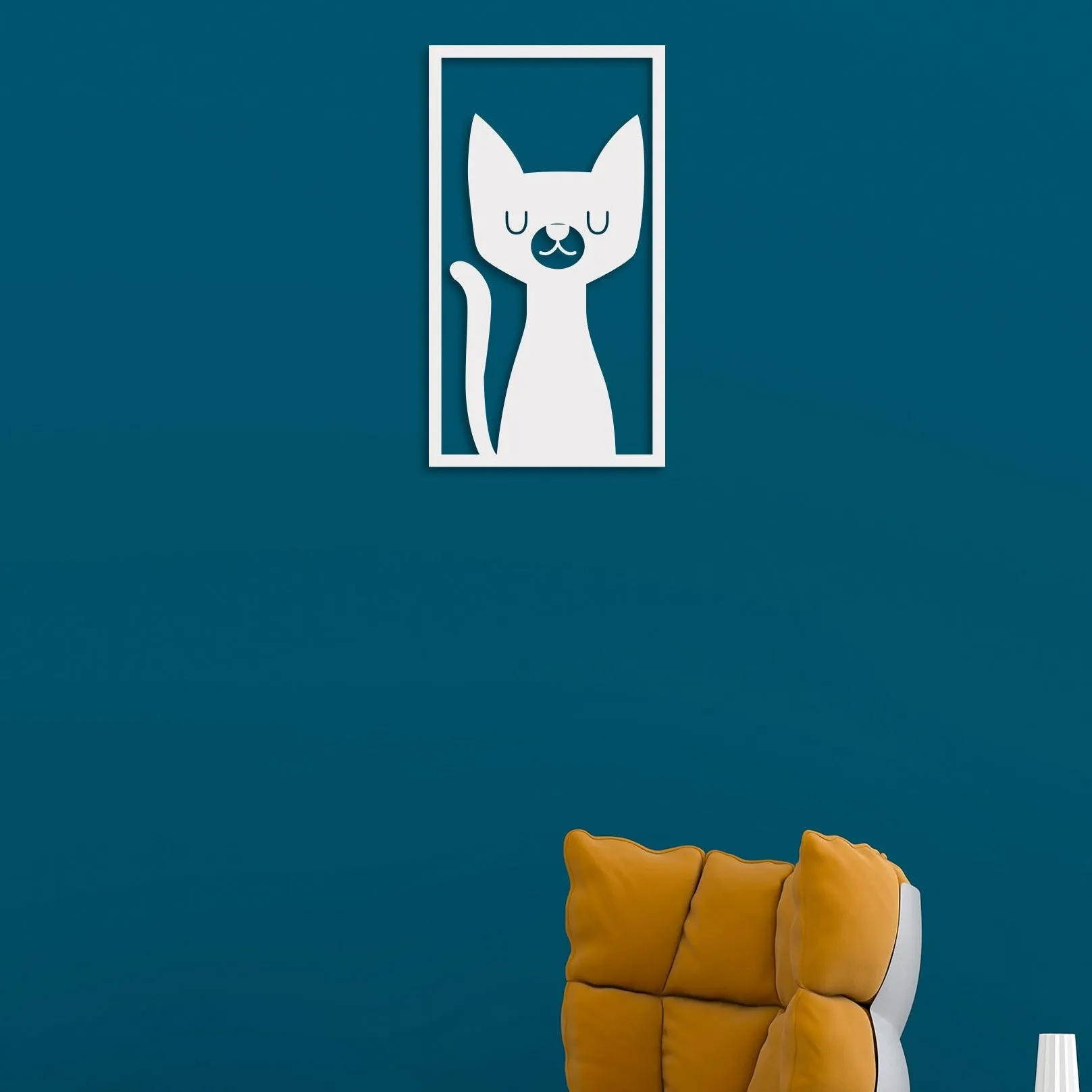Beautiful Cat Metal Wall Art