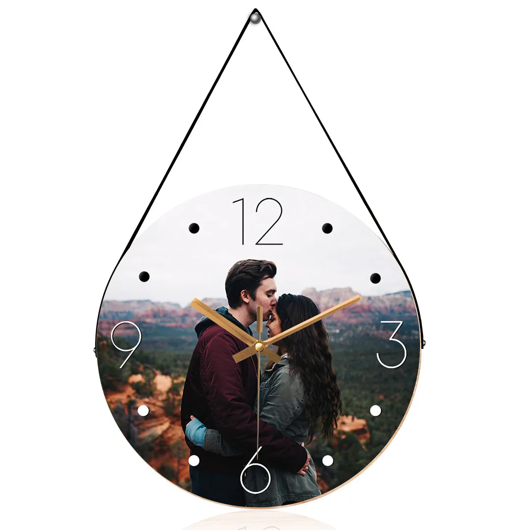 Beautiful Couple Photo Wall Clock