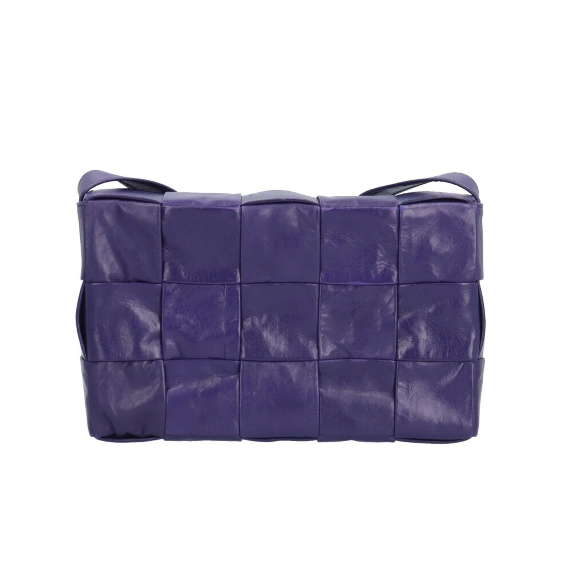 Bottega Veneta Cassette Purple Leather Bag