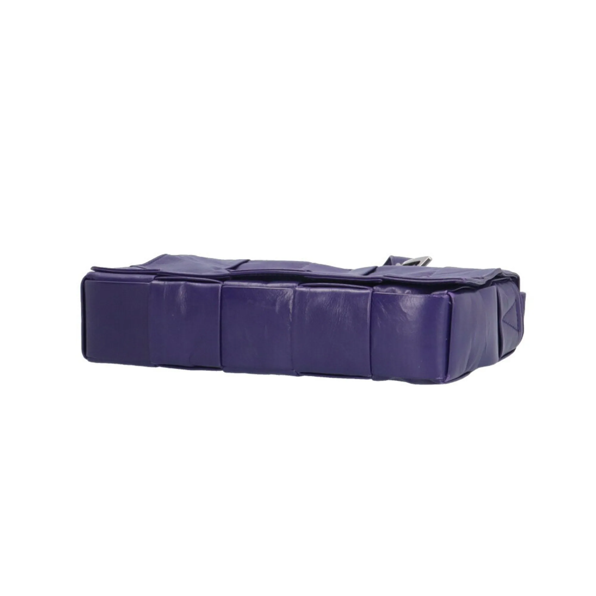 Bottega Veneta Cassette Purple Leather Bag