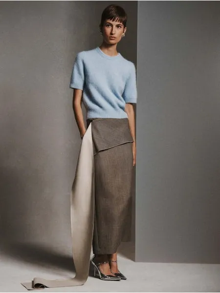 BRUSHED CASHMERE TEE 102824