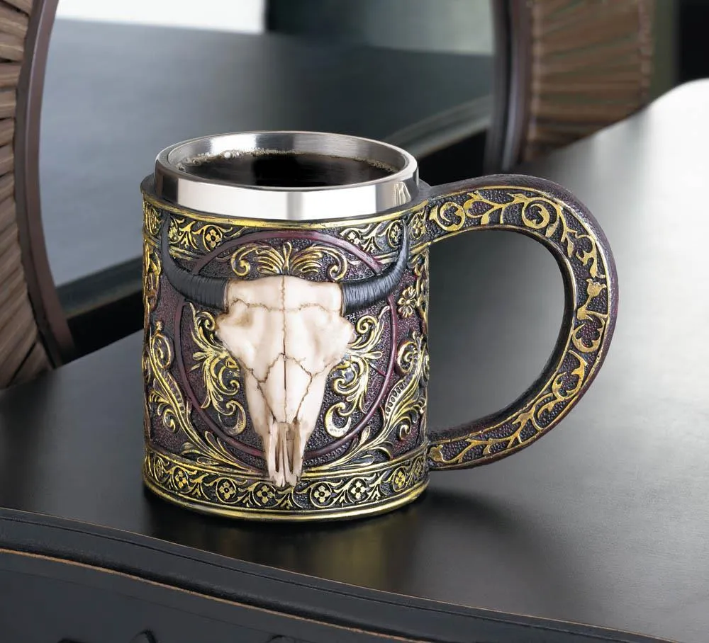 Bull Skull Mug