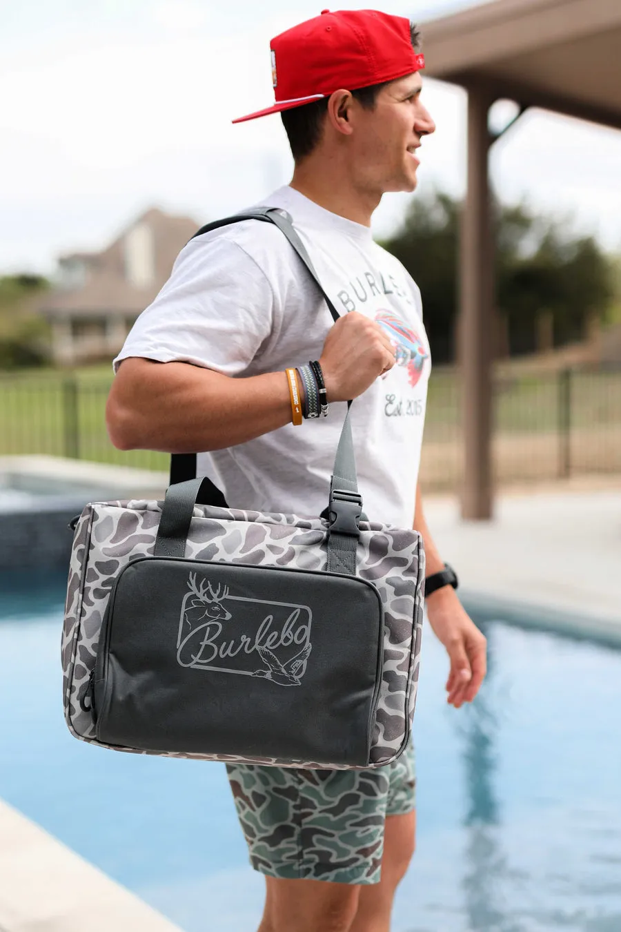 BURLEBO Deer Camo Cooler Bag