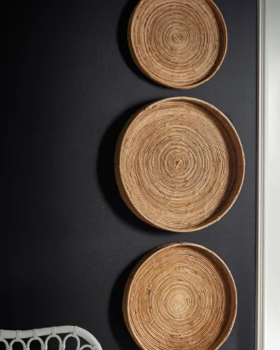 Cane Rattan Round Tray