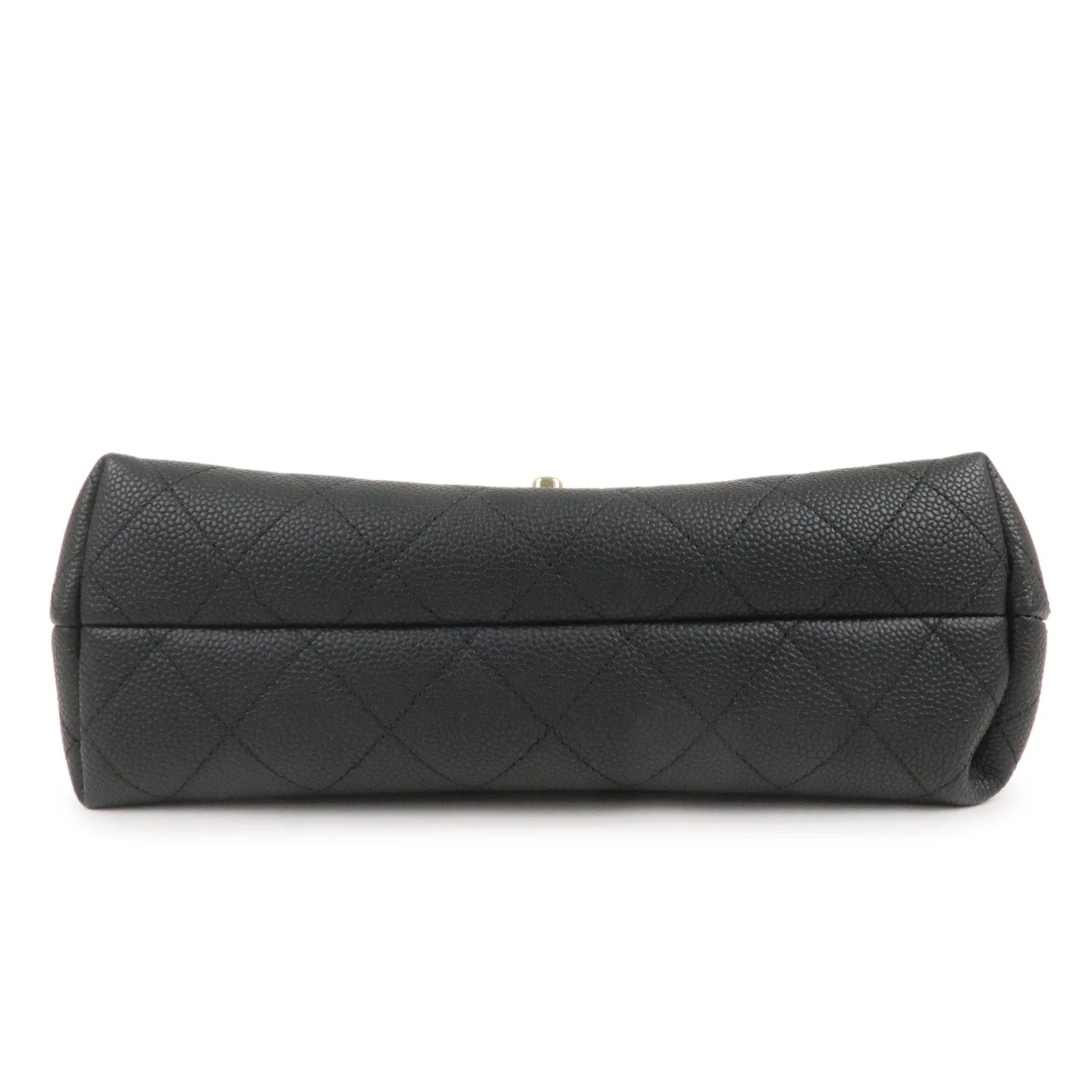 CHANEL Matelasse Caviar Skin 2Way Chain Shoulder Bag Black