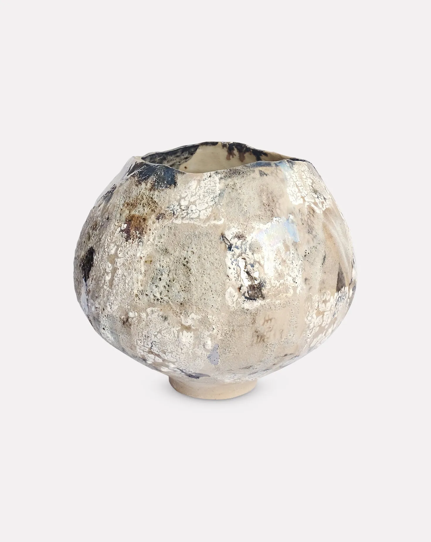 Checkers Crawl Moonjar Vase