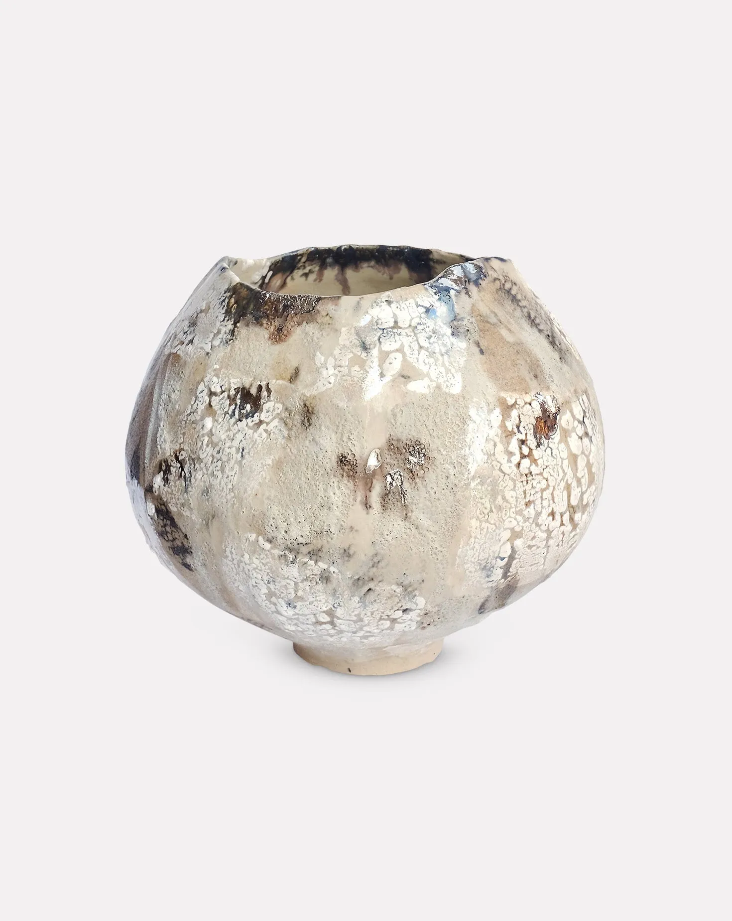 Checkers Crawl Moonjar Vase