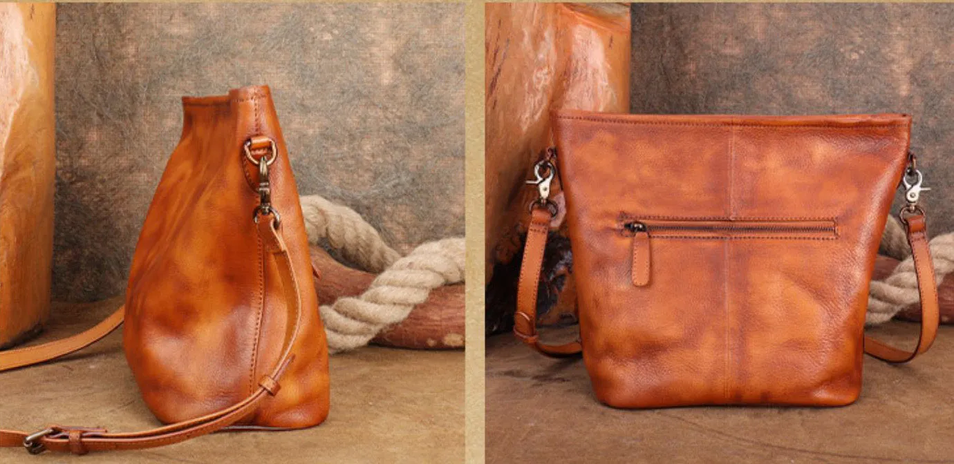 Chic Womens Leather Over The Shoulder Bag Black Crossbody Bags For Women