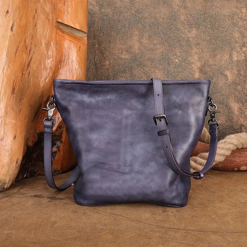 Chic Womens Leather Over The Shoulder Bag Black Crossbody Bags For Women