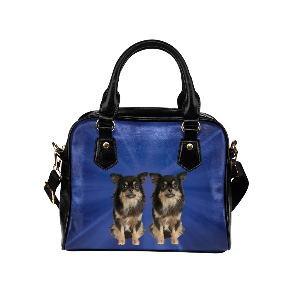 Chihuahua Shoulder Bag - Blue Long Hair