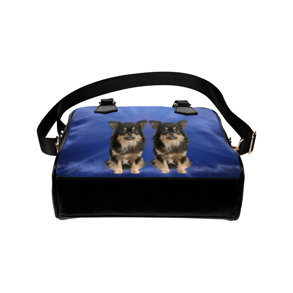 Chihuahua Shoulder Bag - Blue Long Hair