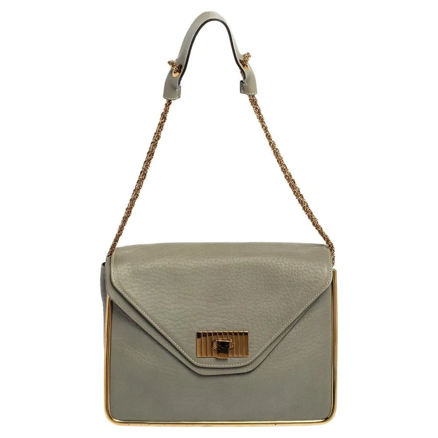 Chloe Leather Medium Sally Flap Shoulder Bag