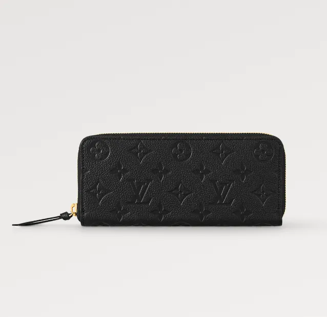 CLEMENCE WALLET 20CM BLACK MONOGRAM EMPREINTE LEATHER