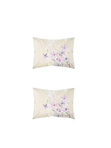 D'Decor Live Beautiful 144TC 1 Double Bedsheet with 2 Pillow Covers - Beige ( 228 cm X 274 cm , 90IN X 108IN )