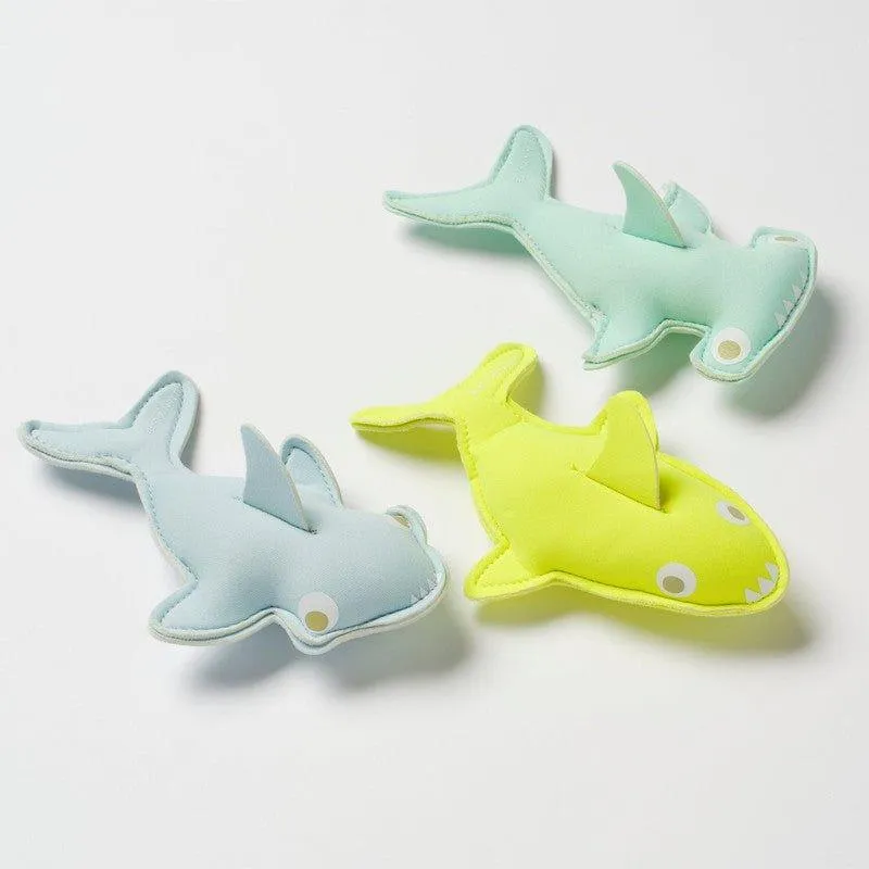 Dive Buddies (Set of 3) - Blue, Aqua, and Neon Yellow Salty the Shark