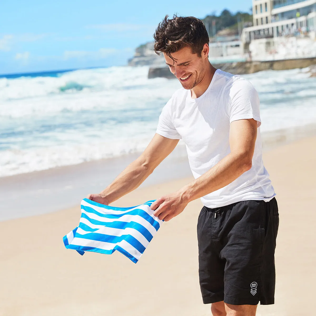 Dock & Bay Quick Cool Gym Towel - Bondi Blue - Outlet