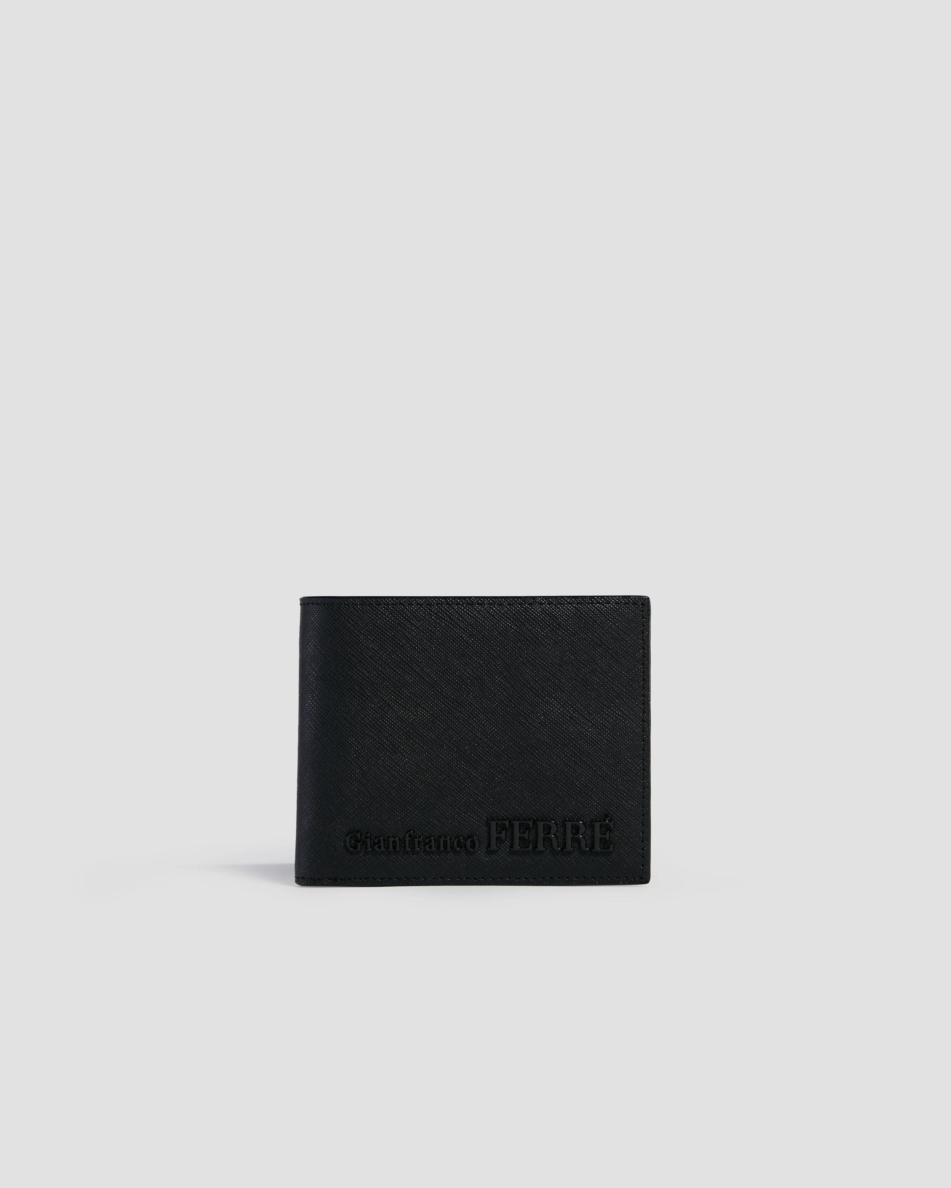 Embellished Textured Bifold Wallet - Six Slots