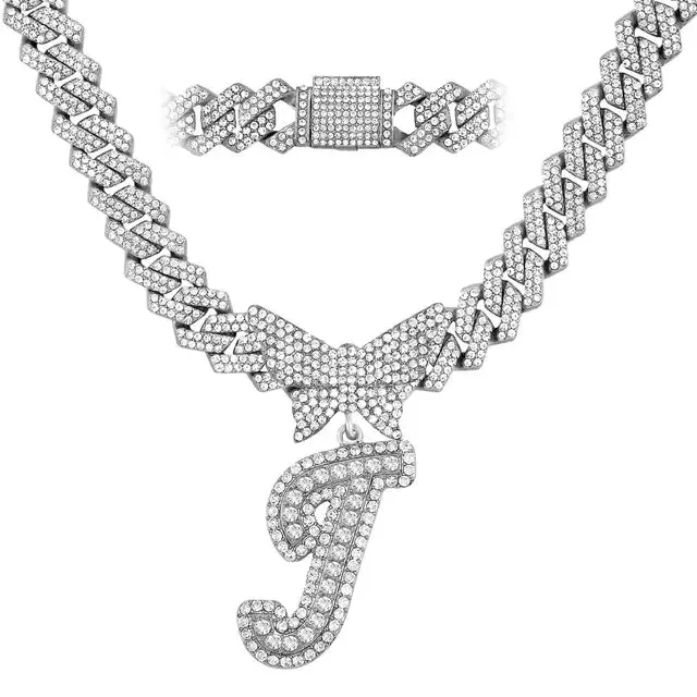 Exquisite Crystal Butterfly & Letter Necklace