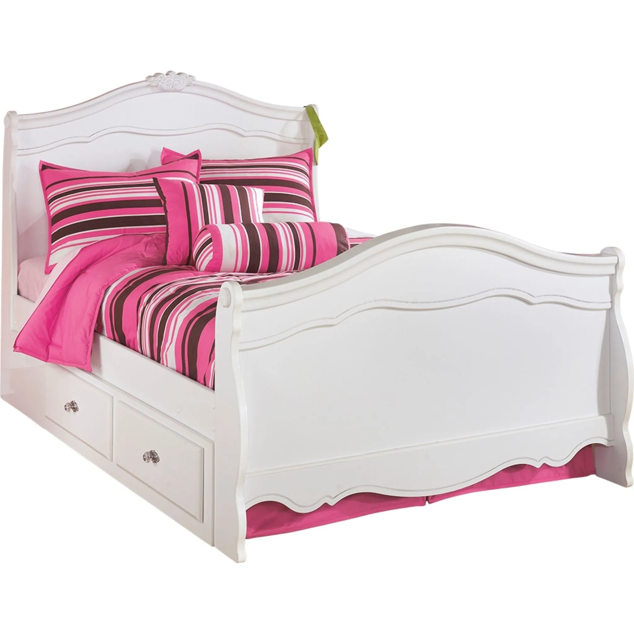 Exquisite Full Sleigh Bed w/Storage